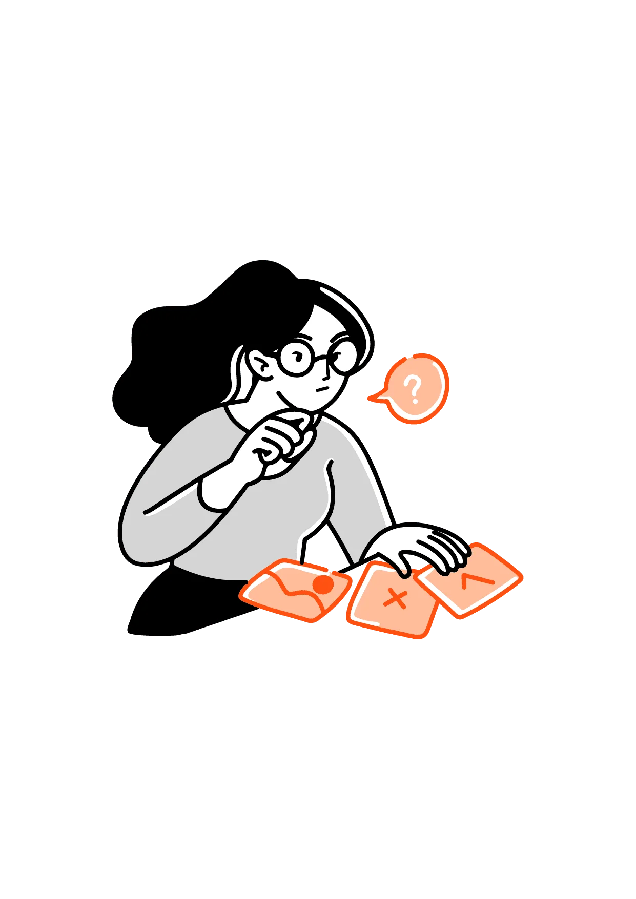 Illustration representing conversational commerce across channels